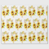 Sunflower Garden Fairy JL Biel Cadeaupapier (Vlak)