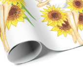 Sunflower Garden Fairy JL Biel Cadeaupapier (Rol Hoek)