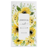 Sunflower Garden Hotel Trouwcadeau Tas Klein Cadeauzakje (Achterkant)