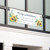 Sunflower Gefeliciteerd Weddenschappen Spandoek (Buitenkant Gebouw)