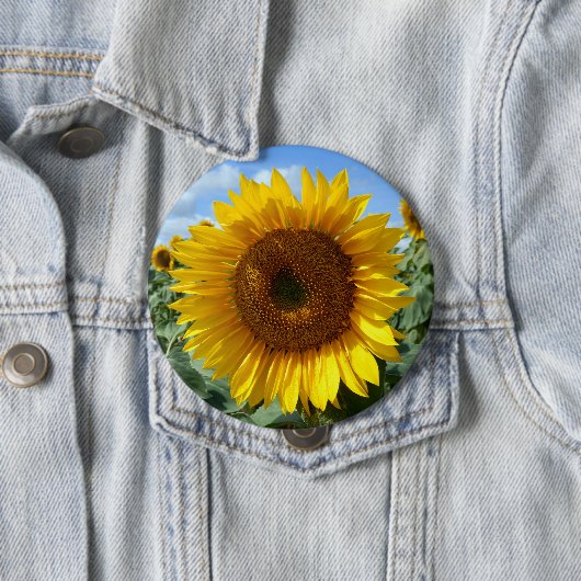 Sunflower Giant Badge Ronde Button 4,0 Cm (In situ)