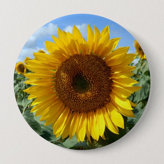 Sunflower Giant Badge Ronde Button 4,0 Cm (Voorkant)