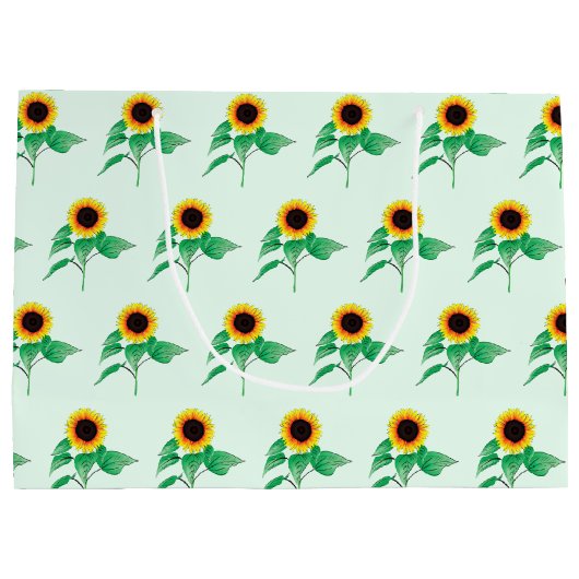 Sunflower Gift Bag Groot Cadeauzakje (Achterkant)