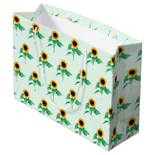 Sunflower Gift Bag Groot Cadeauzakje (Achterkant Gekanteld)