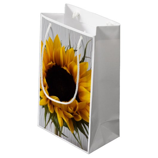 Sunflower Gift Bag Klein Cadeauzakje (Achterkant Gekanteld)