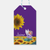 Sunflower Gift Labels Angel Cadeaulabel (Voorkant)