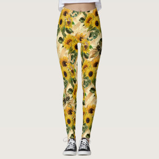 Sunflower Gifts The Sunflower Is A Favorite Emblem Leggings