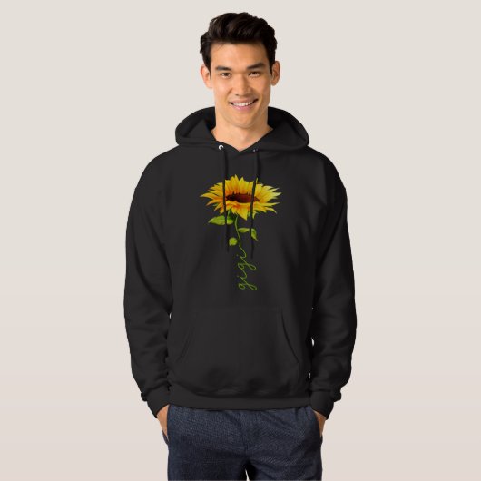 Sunflower Gigi Mother's Day Floral Funny Matching Hoodie (Voorkant volledig)