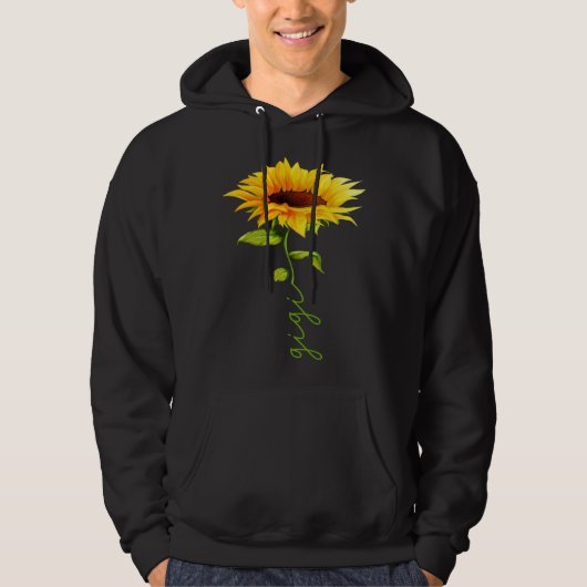 Sunflower Gigi Mother's Day Floral Funny Matching Hoodie (Voorkant)