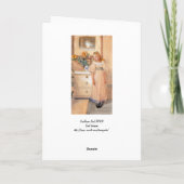 Sunflower Girl 1893 Kaart (Achterkant)