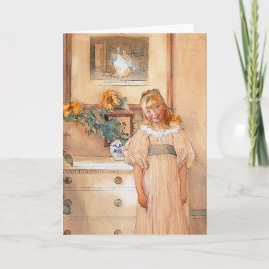 Sunflower Girl 1893 Kaart (Voorkant)