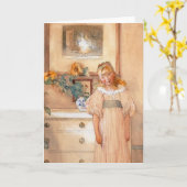 Sunflower Girl 1893 Kaart (Gele Bloem)