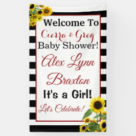 Sunflower Girl Banner