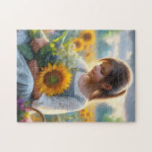 Sunflower Girl Legpuzzel (Horizontaal)
