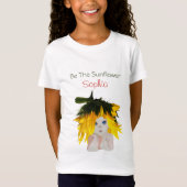 Sunflower Girls Personal Flowers T-shirt (Voorkant)