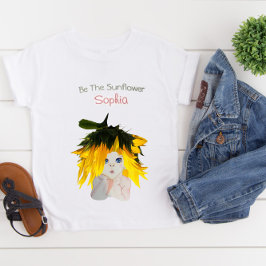 Sunflower Girls Personal Flowers T-shirt