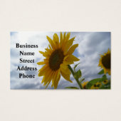 Sunflower Glory Business Card Visitekaartje (Voorkant)