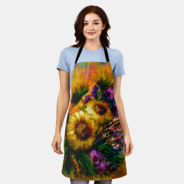 "Sunflower Glow" Apron  Schort