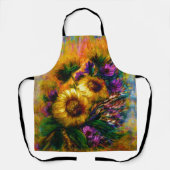 "Sunflower Glow" Apron  Schort (Voorkant)