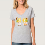 Sunflower Gnomes Gardening Gnome  T-shirt<br><div class="desc">Sunflower Gnomes Gardening Gnome Gift. Perfect gift for your dad,  mom,  papa,  men,  women,  friend and Famy members on Thanksgiving Day,  Christmas Day,  Mothers Day,  Fathers Day,  4th of July,  1776 Independent day,  Veterans Day,  Halloween Day,  Patrick's Day</div>