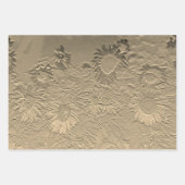 Sunflower Gold Floral Chic Design Decoupage Inpakpapier Vel (Voorkant)