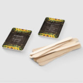 Sunflower Gold String Lights Rustic Wedding Handwaaier (Niet-gemonteerd)