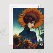 Sunflower Golden Hour Briefkaart (Voorkant / Achterkant)