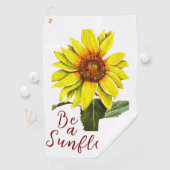 Sunflower Golf Towel Golfhanddoek (Insitu)
