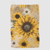 Sunflower Golfhanddoek (Voorkant)
