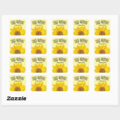 Sunflower Good Morning Sunshine Vierkante Sticker (Vel)