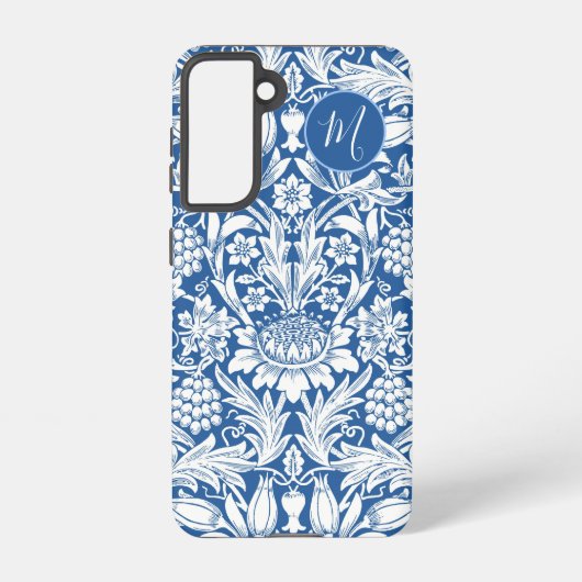 Sunflower Grapes Pattern William Morris Samsung Galaxy Hoesje (Achterkant)