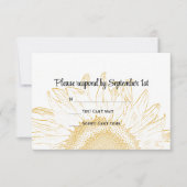Sunflower Graphic Wedding RSVP (Voorkant)