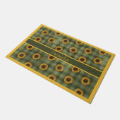 Sunflower Green Buffalo Play Gingham, speciaal ont Deurmat (Schuin)