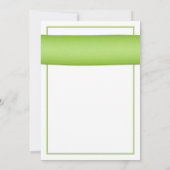 Sunflower Green Ribbon Weddenschap Kaart (Achterkant)