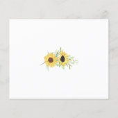 Sunflower greenery deelt een date night idea card flyer (Achterkant)