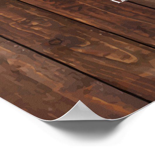 Sunflower Greenery Drink Menu Wedding Sign Poster (Hoek)