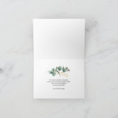 Sunflower Greenery Floral Wedding Bedankt (Binnen)