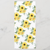 Sunflower Greenery van het menu Berichten (Achterkant)