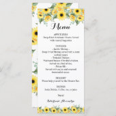 Sunflower Greenery van het menu Berichten (Voorkant / Achterkant)