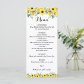 Sunflower Greenery van het menu Berichten (Staand voorkant)