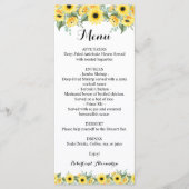 Sunflower Greenery van het menu Berichten (Voorkant)