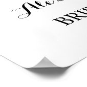 Sunflower Greenery Welcome Vrijgezellenfeest Sign Poster (Hoek)