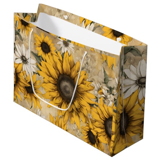 Sunflower Groot Cadeauzakje (Voorkant Gekanteld)