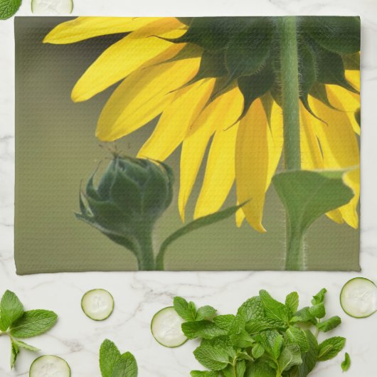 Sunflower Halo Kitchen Towel Theedoek (Gevouwen)