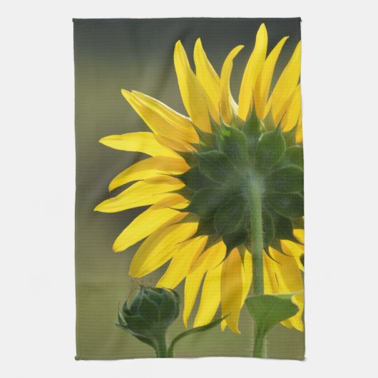 Sunflower Halo Kitchen Towel Theedoek (Verticaal)