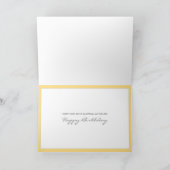 Sunflower Happy Birthday Kaart (Binnen)