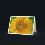 Sunflower Happy Birthday Kaart<br><div class="desc">Mooie zonnebloem. Binnenbericht volledig aanpasbaar.</div>