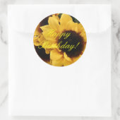 Sunflower Happy Birthday Sticker (Tas)