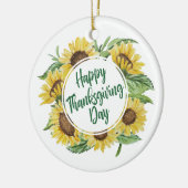 Sunflower Happy Thanksgiving Floral | ORNAMENT (Links)