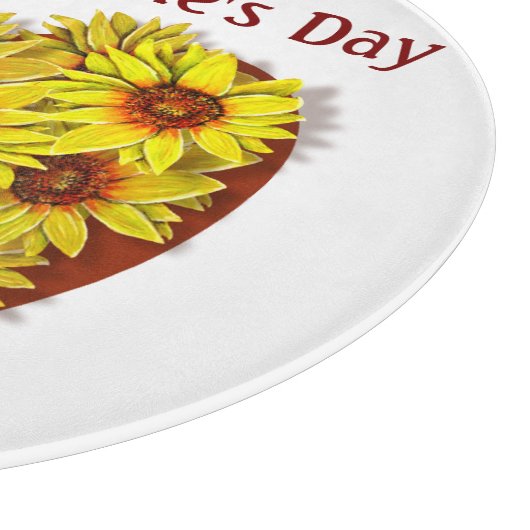 Sunflower Heart Cutting Board Snijplank (Hoek)
